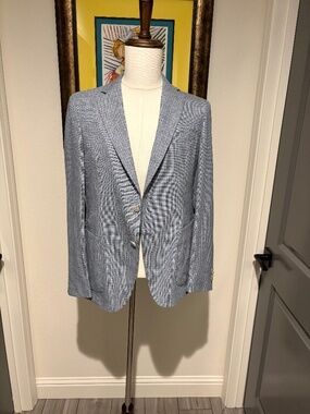 BOSS Hugo Boss Men's Blue Textured Blazer Sport Coat 38R NWOT